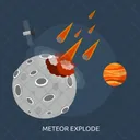 Meteor Explode Galaxy Icon
