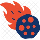 Meteor Asteroid Comet Icon