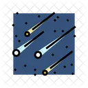 Meteorito Lluvia Tiempo Icono