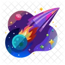 Meteorito Asteroide Cometa Icon