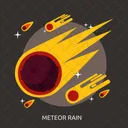 Meteoro Lluvia Espacio Icono