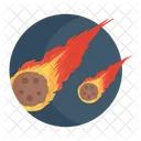 혜성 불덩어리 소행성 아이콘