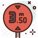 Height Meter Distance Maintain Distance Icon