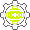Meter mph measurement speed timer widget widgets icon timer gauge measure bar kilogram  Icon