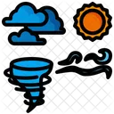Meterology Cloudy Winter Icon
