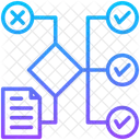 Methodik Geschaft Diagramm Symbol