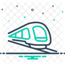 Metro Train Railroad Icon