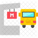 Metro Station Train Icon