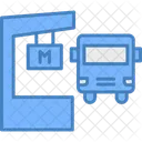 Metro Station Train Icon