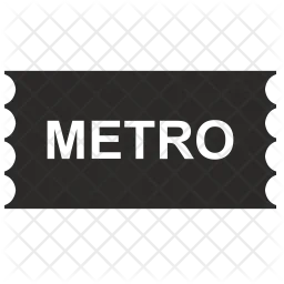 Metro ticket  Icon