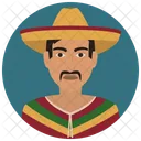 멕시코 사람 남자 아바타 아이콘