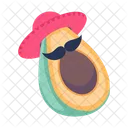 Mexican Avocado Mexican Props Alligator Pear Icon