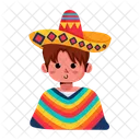 Mexican Boy Mexican Costume Mexican Character Icon