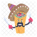 Mexican Burrito  Icon