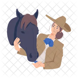 Mexican Cowgirl  Icon