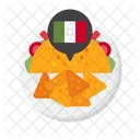Mexican Cuisine Nachos Chips Mexican Nacho Chips Icon