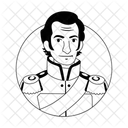 Mexican General Character Person Icon
