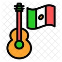 멕시코 기타 악기 악기 아이콘
