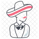 Mexican Traditional Sombrero Icon