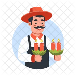 Mexican Man  Icon