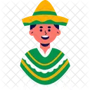 Mexican Man  Icon