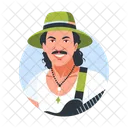 Mexican Musician Character Hispanic Icon