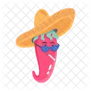 Mexican Pepper Red Chilli Red Pepper Icon