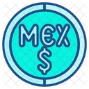 Mexican Peso Symbol Money Finance Icône