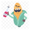 Mexican Tequila Tequila Bottle Mexican Corn Icon