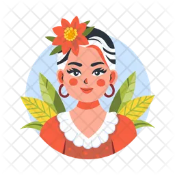 Mexican Woman  Icon