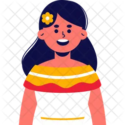 Mexican Woman  Icon
