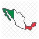 Mexico Country Geograpgy Icon