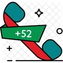 Mexico Country Code Phone Code Icon