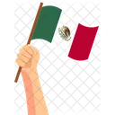 Mexico Hand Holding Nation Symbol Icon
