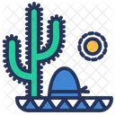 Mexico Sombrero Cactus Icon