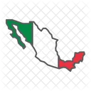 Mexico Country Geograpgy Icon