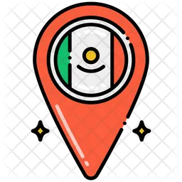 Mexico Location Pin  Icon