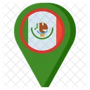 Mexico Location Pin  Icon