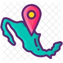 Mexico Location Pin  Icon