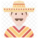 멕시코 남성  아이콘
