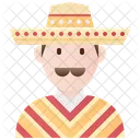 Mexico Masculino Mexico Mexicano Ícone