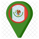 Pin de ubicación de México  Icono