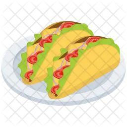 Mexikanisches Essen: Tacos  Symbol