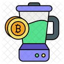 Mezclador De Bitcoin Bitcoin Licuadora Icono