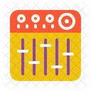 Mezclador De Audio Control De Sonido Produccion Musical Icono