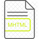 Mhtml File Format Icono