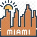 Miami Beach Costal Area Icon