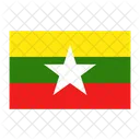 Mianmar Bandeira Nacao Icon