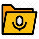 Mic Podcast Folder Symbol