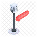 Mic Pole Microphone Stand Singing Mic Icon